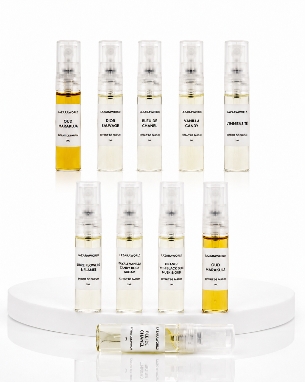 All perfume sample whole collection samples